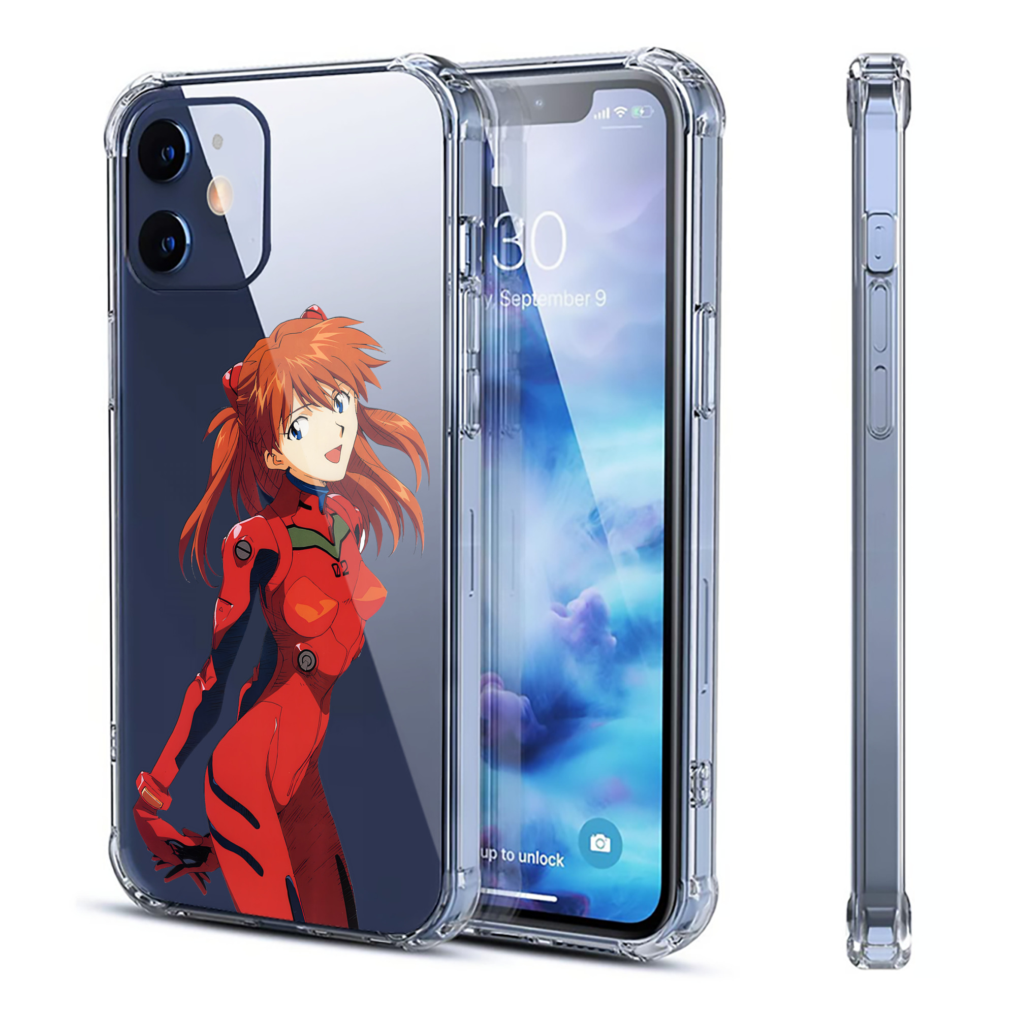 （画像用） EVA 新世紀エヴァンゲリオン 【iPhone 12シリーズ対応】透明スマホケース（クリアソフトケース）